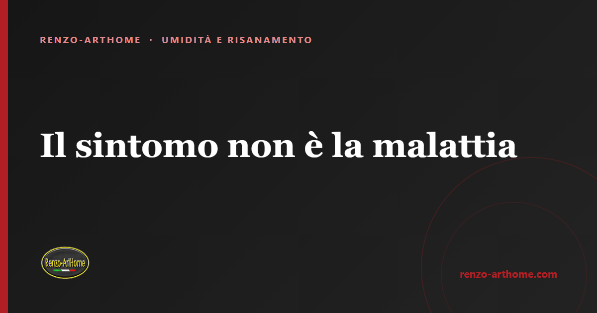 Copertina dell'articolo: Il sintomo non è la malattia