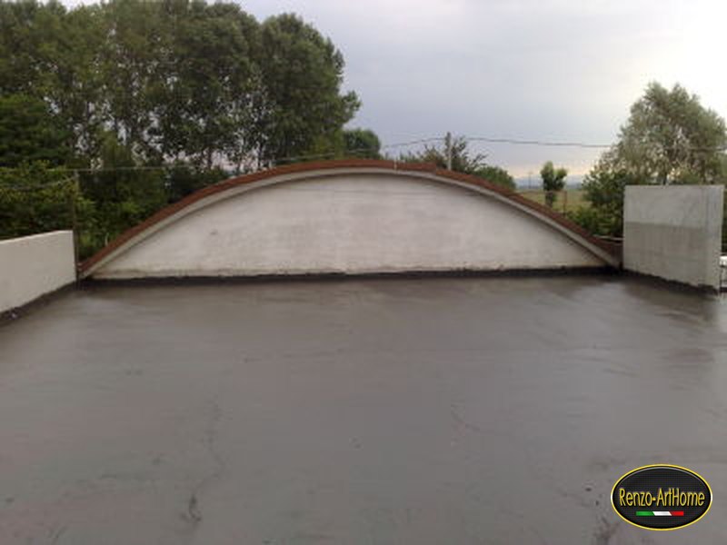 Il piano di una terrazza a lavorazione di tenuta conclusa