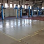 Autolivellante epossidico in posa in officina
